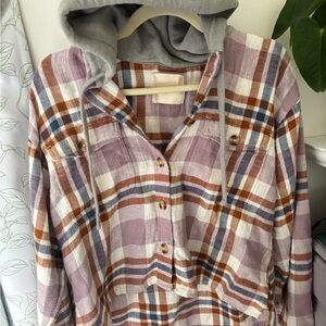 Lucky Brand Plaid Hoodie